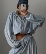 Велюровий oversize костюм LK-327A699