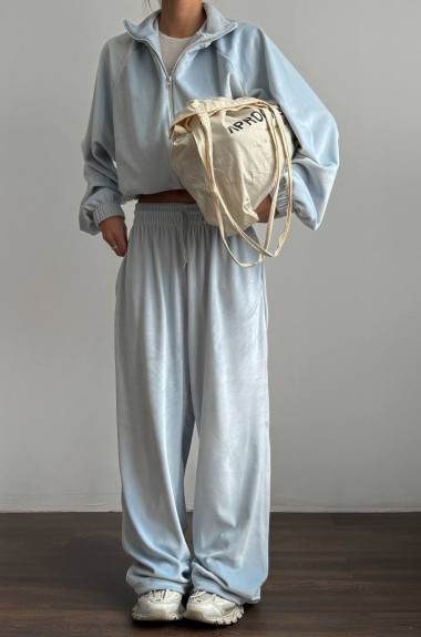 Велюровый oversize костюм LK-327A699