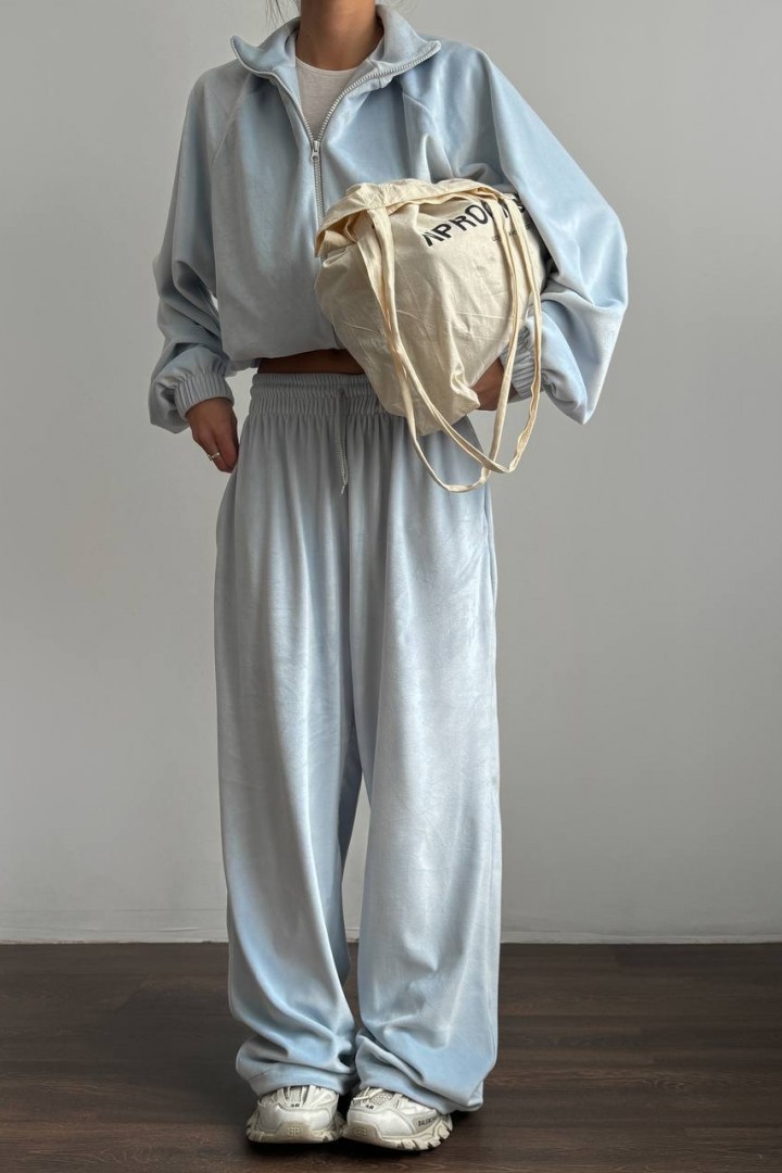 Велюровий oversize костюм LK-327A699