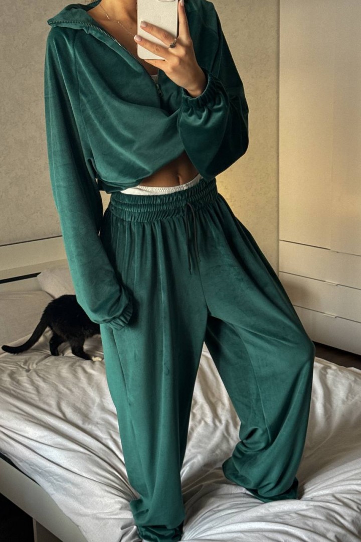 Велюровий oversize костюм LK-327A699