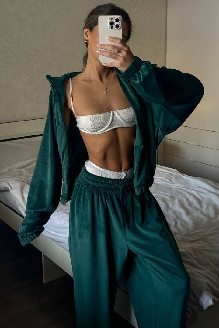 Велюровий oversize костюм LK-327A699