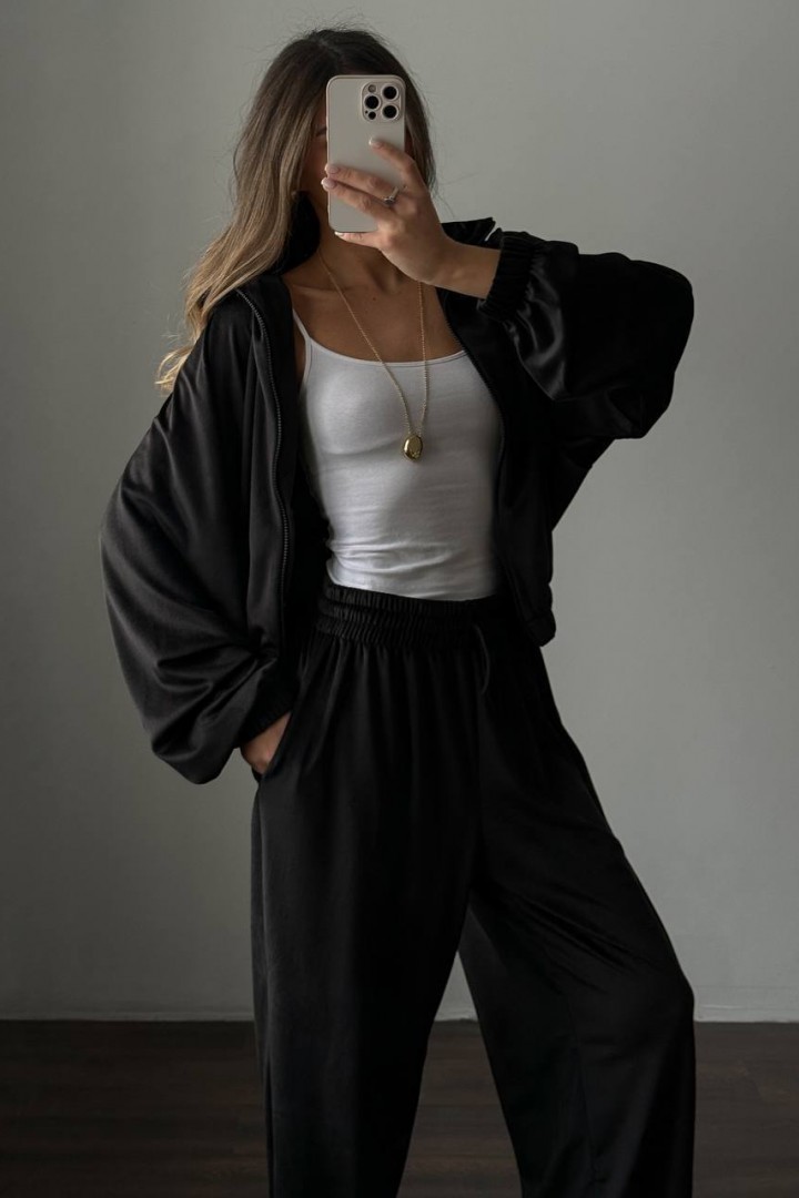 Велюровий oversize костюм LK-327A699