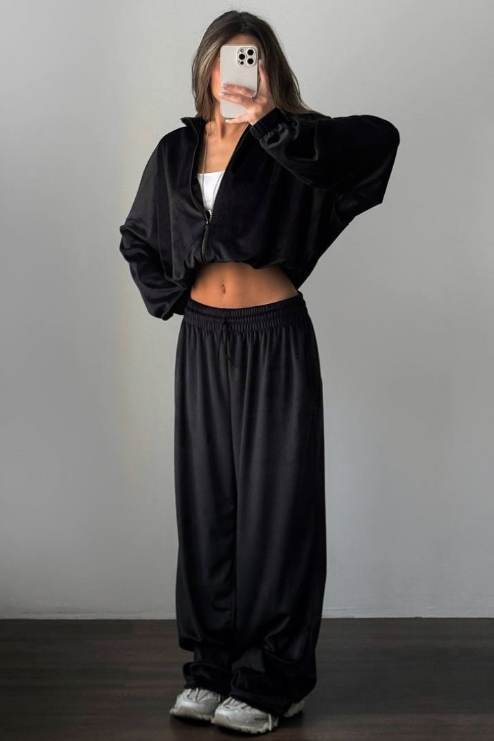 Велюровий oversize костюм LK-327A699
