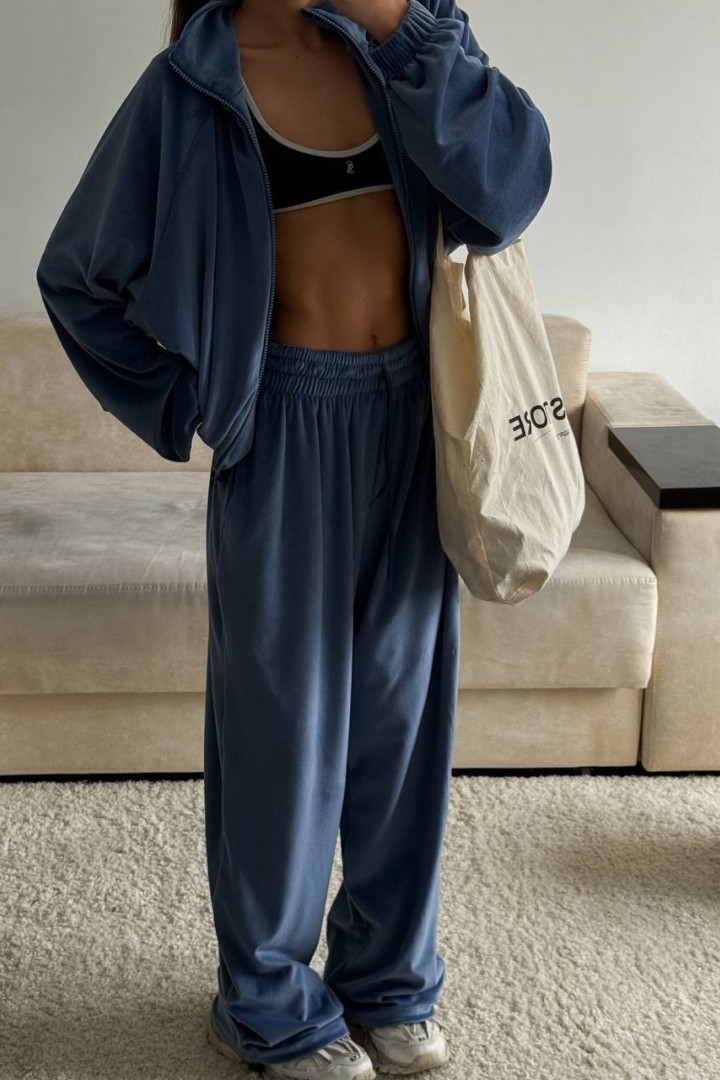 Велюровий oversize костюм LK-327A699