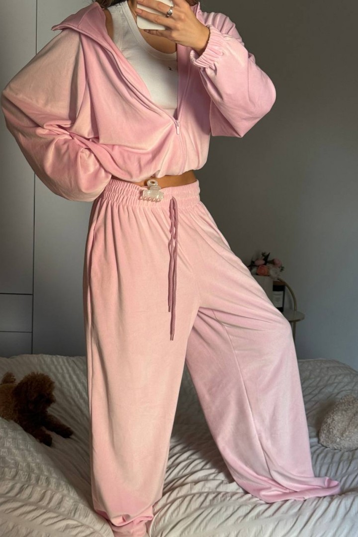 Велюровий oversize костюм LK-327A699