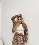 Леопардовый спортивный костюм женский  TS-441.3A860