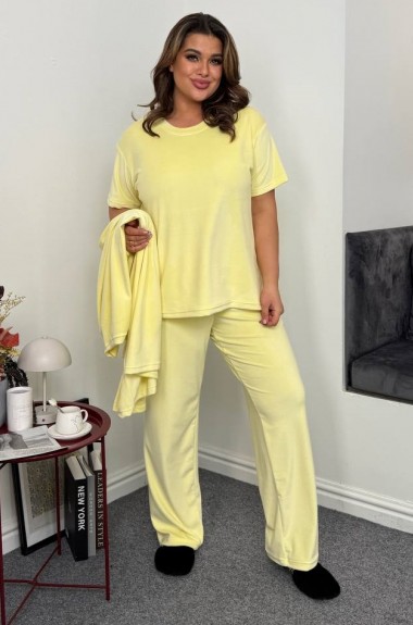 Велюровый домашний костюм тройка KG-7333A840