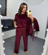 Велюровый домашний костюм тройка KG-7333A840