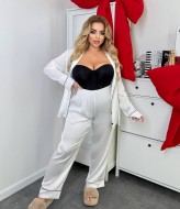 Шелковая пижама больших размеров ET-8850A800