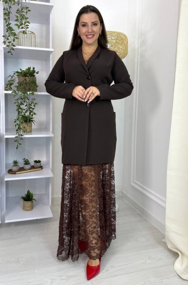 Костюм двойка с юбкой  VL-1139A1000