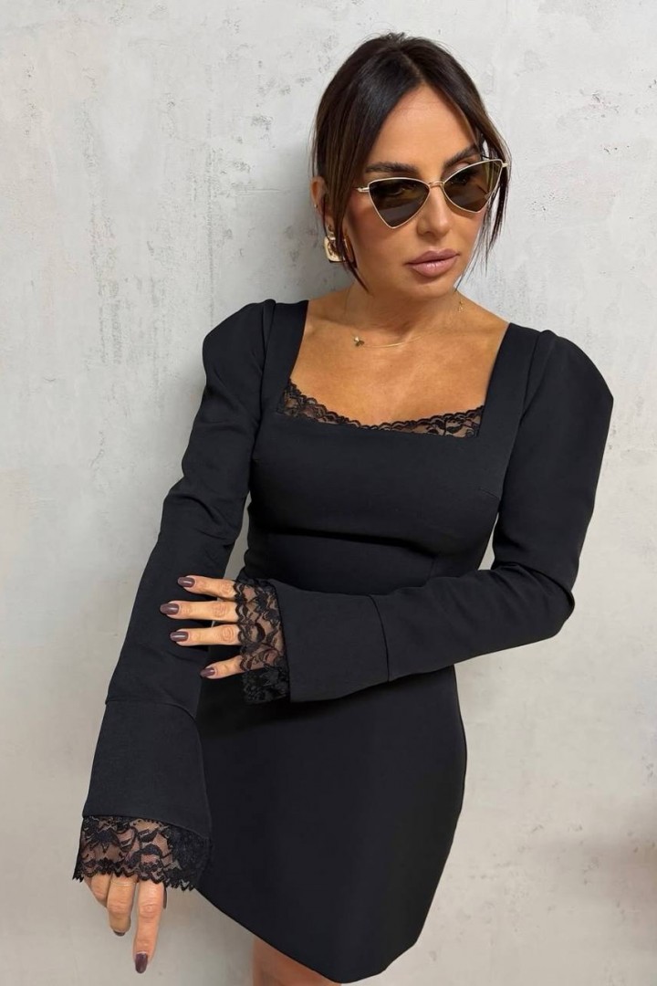 Платье с кружевами  JAC-823A460