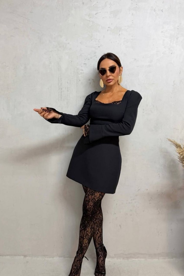 Платье с кружевами  JAC-823A460