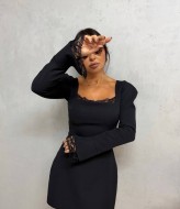 Платье с кружевами  JAC-823A460