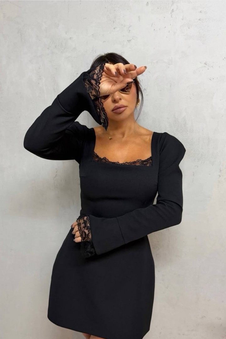 Платье с кружевами  JAC-823A460