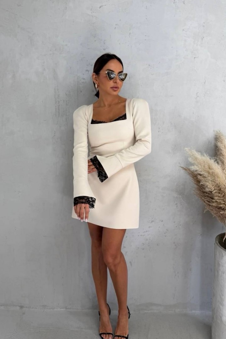 Платье с кружевами  JAC-823A460