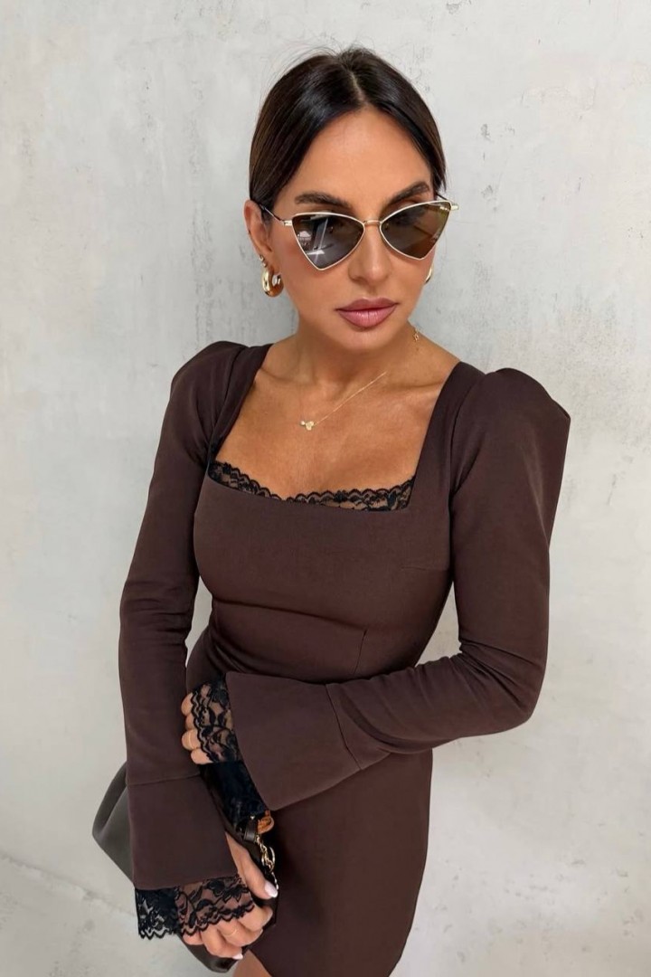 Платье с кружевами  JAC-823A460