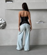 Топ кожаный  VOL-728A350