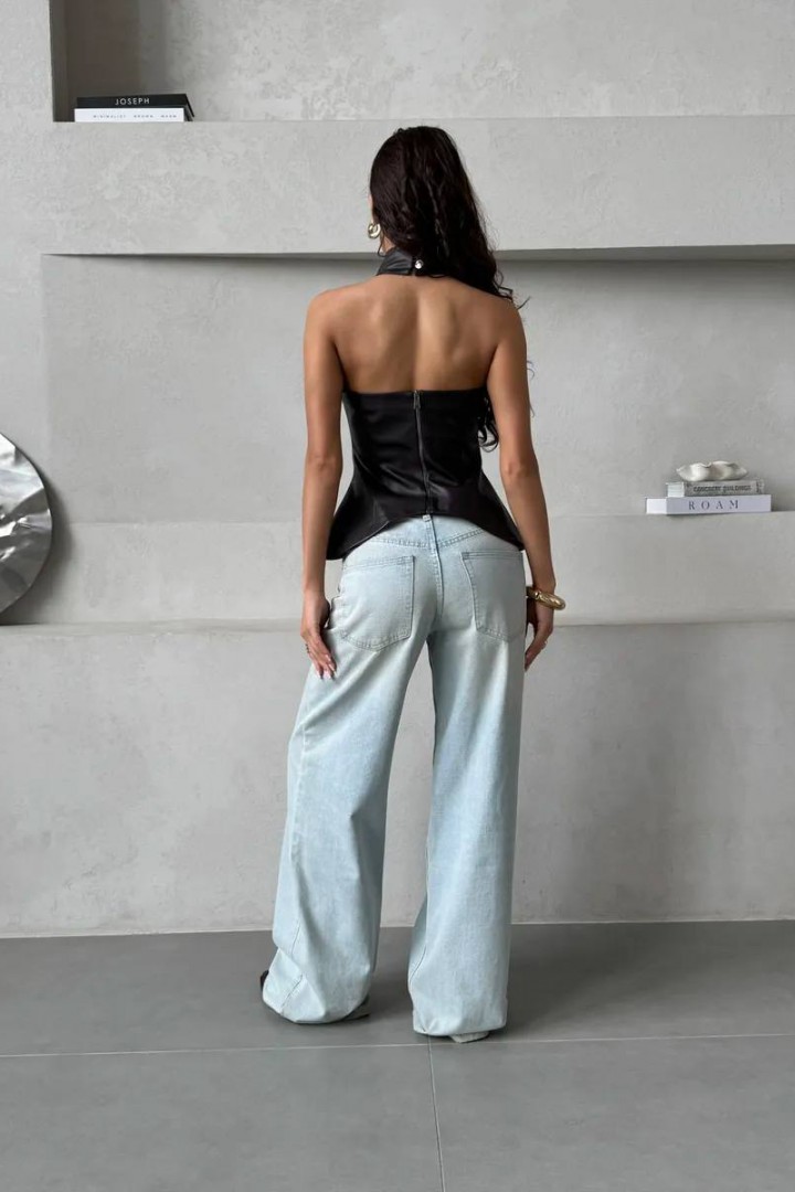 Топ кожаный  VOL-728A350