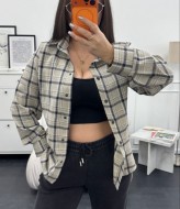 Женская клетчатая рубашка  RISH-387A500