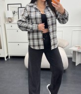 Женская клетчатая рубашка  RISH-387A500