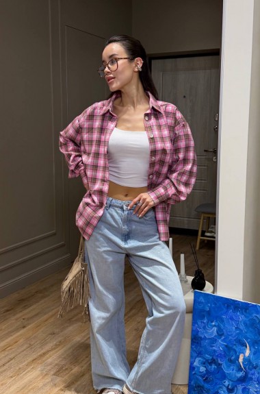 Рубашка фланель женская SSY-035A500 Рубашка фланель женская SSY-035A500