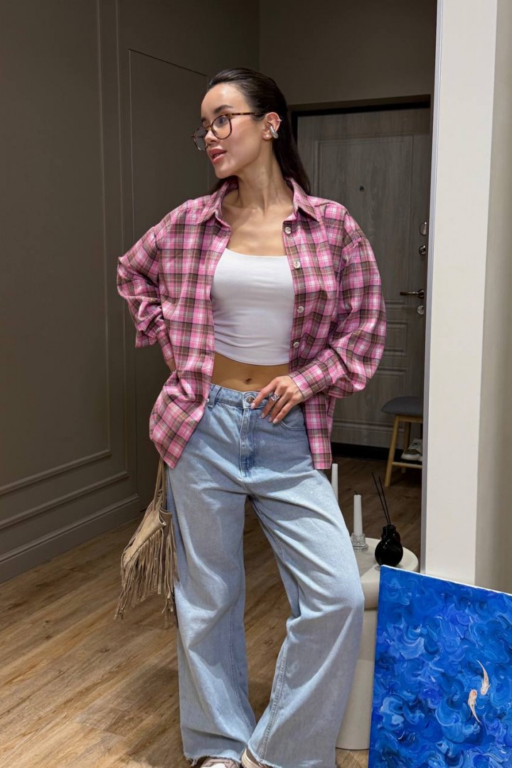 Рубашка фланель женская  SSY-035A500