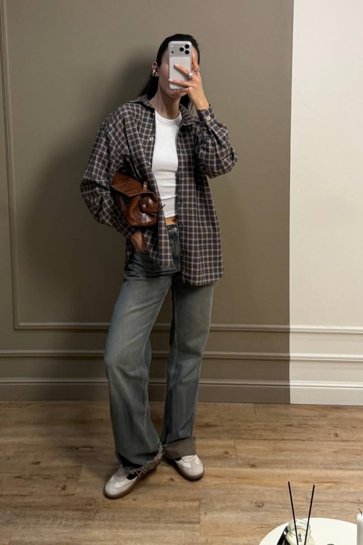 Рубашка фланель женская  SSY-035A500