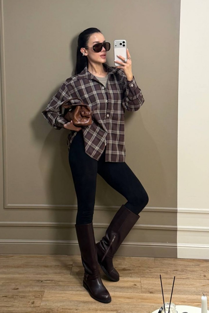 Рубашка фланель женская  SSY-035A500