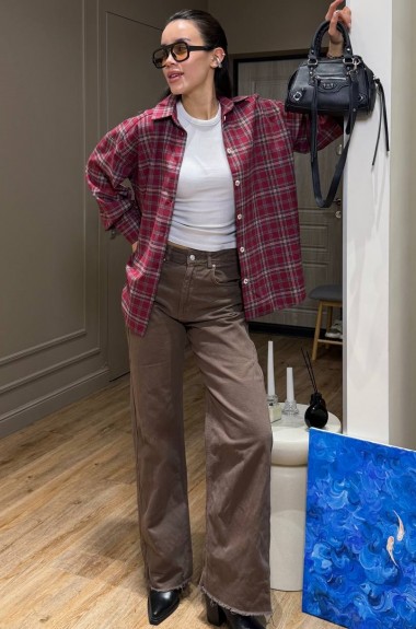 Рубашка фланель женская  SSY-035A500