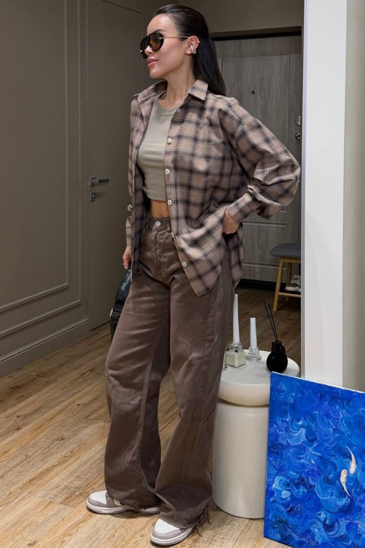 Рубашка фланель женская  SSY-035A500