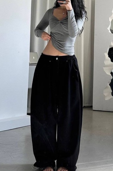 Брюки палаццо трикотажные  LOU-1521A399