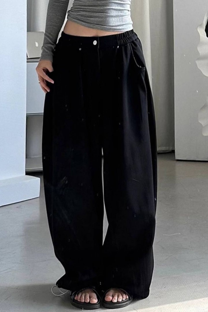 Брюки палаццо трикотажные  LOU-1521A399