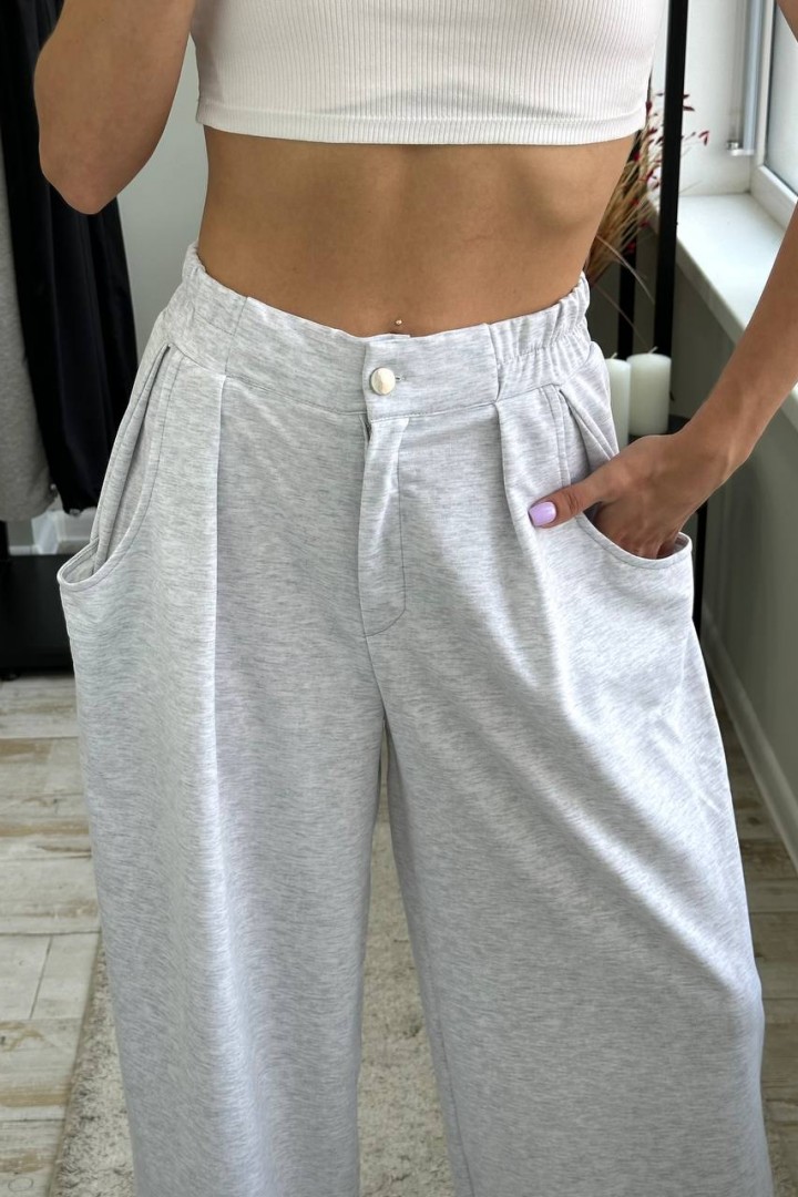 Брюки палаццо трикотажные  LOU-1521A399