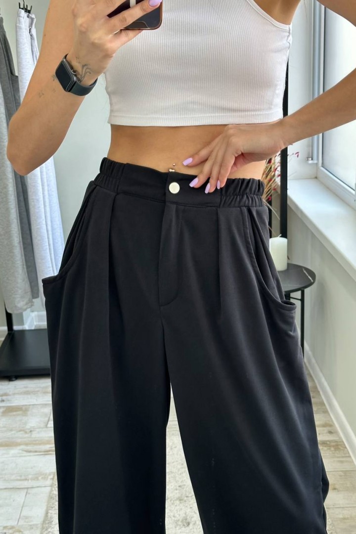 Брюки палаццо трикотажные  LOU-1521A399