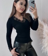 Лонгслив с кружевом KC-3367A380