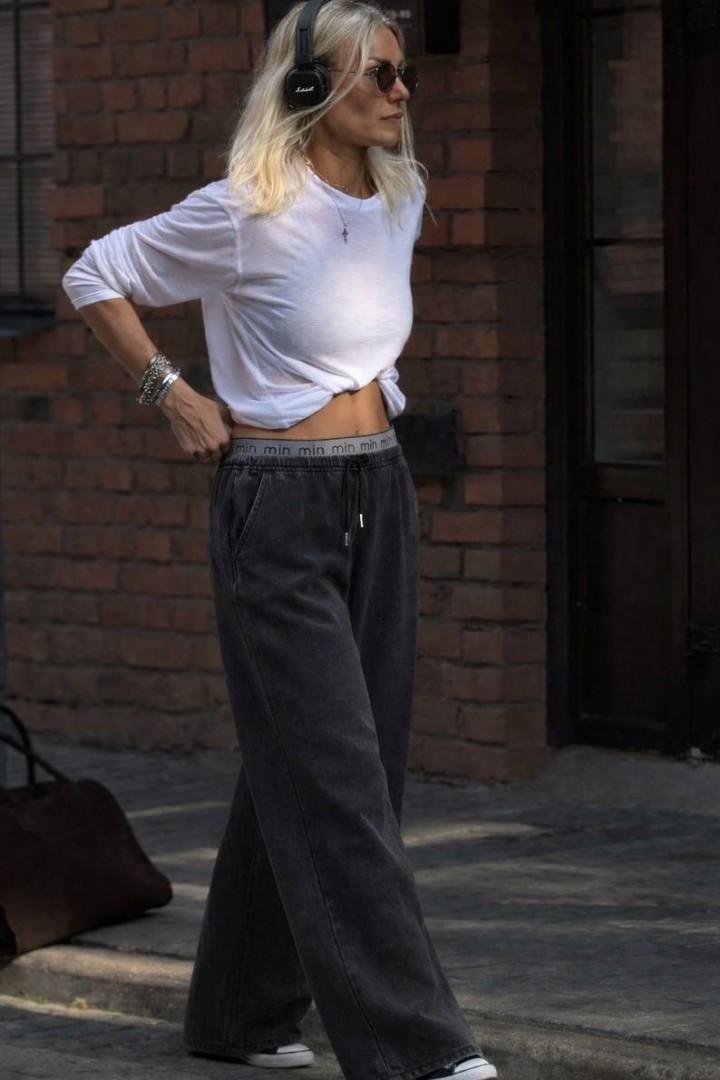 Штаны с двойным поясом STC-304A449