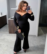 Лонгслив с кружевом YM-9950A11.5