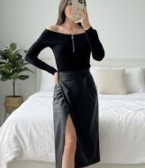 Эффектная юбка на запах AKS-132A450