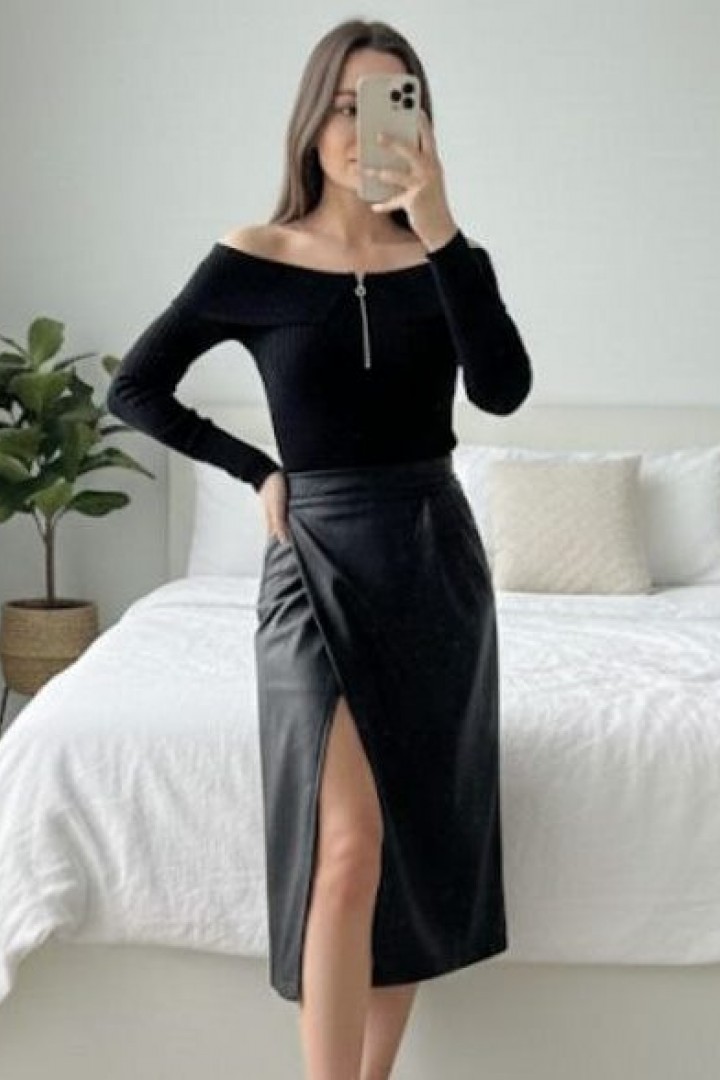 Эффектная юбка на запах AKS-132A450