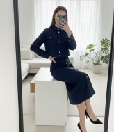 Стильный костюм куртка и юбка AKS-130A650