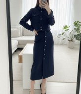Стильный костюм куртка и юбка AKS-130A650