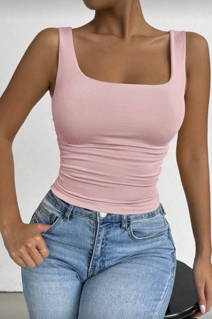 Облегающая майка с квадратным вырезом MIK-5178A230