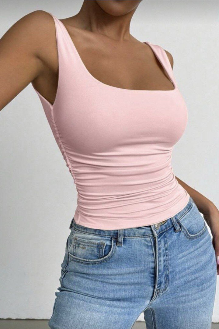 Облегающая майка с квадратным вырезом MIK-5178A230