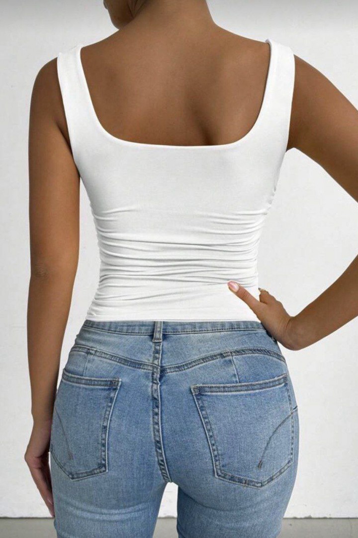 Облегающая майка с квадратным вырезом MIK-5178A230