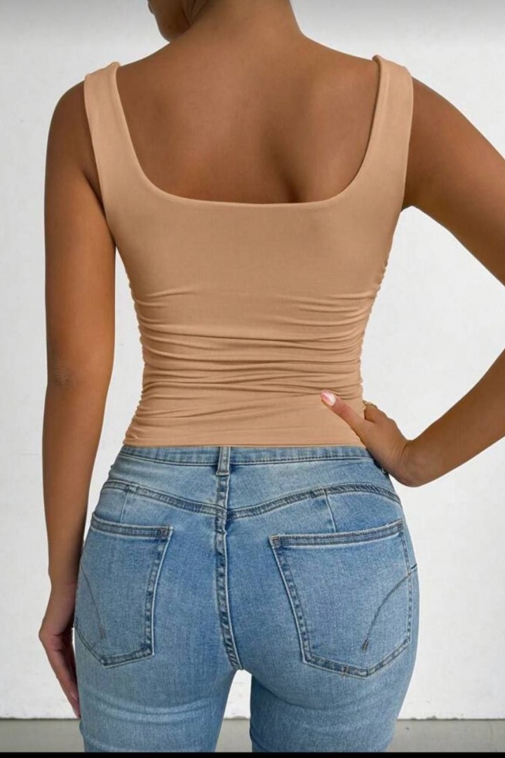 Облегающая майка с квадратным вырезом MIK-5178A230