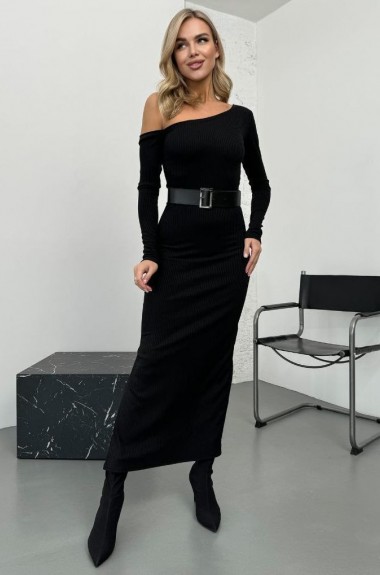 Платье с открытым плечом AKS-149A420