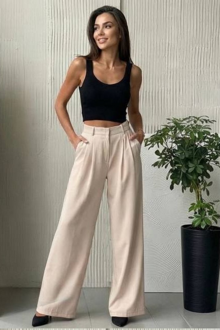 Модные широкие брюки IO-645A420