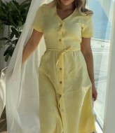 Муслиновое платье на пуговицах UNO-042.1A500