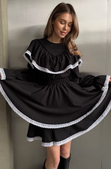 Изысканное платье с кружевом AKS-189A620