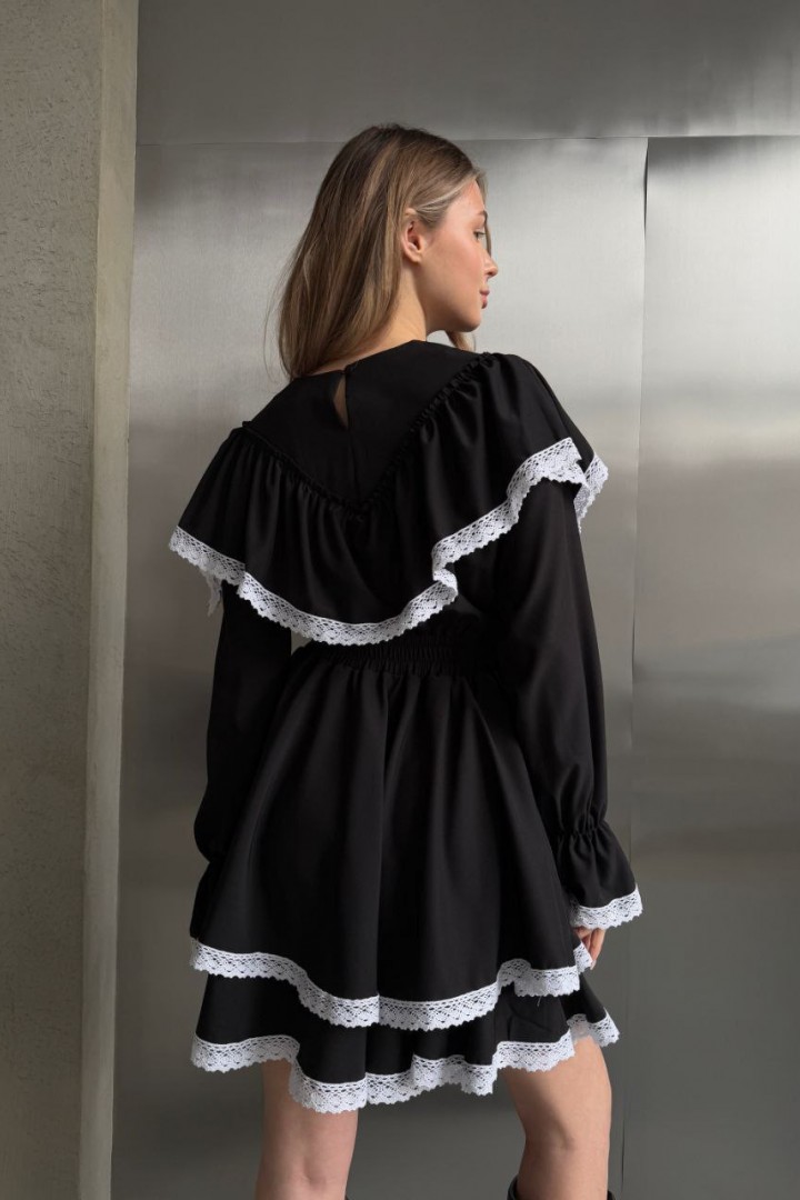 Изысканное платье с кружевом AKS-189A620